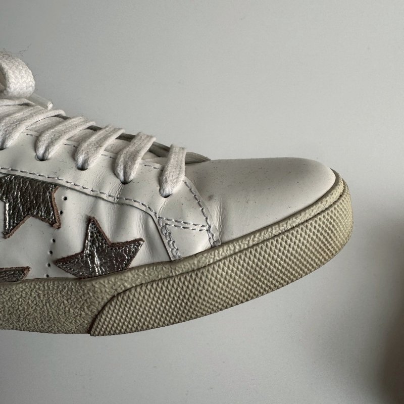 😍日常必買 YSL 聖羅蘭白色星星造型板鞋 37-11
