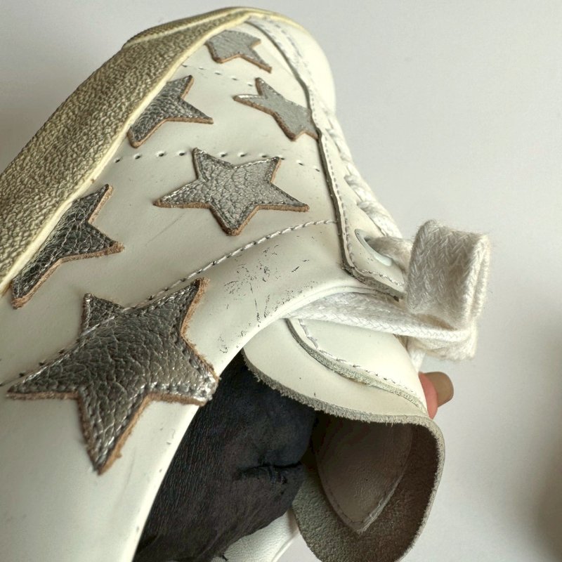 😍日常必買 YSL 聖羅蘭白色星星造型板鞋 37-13