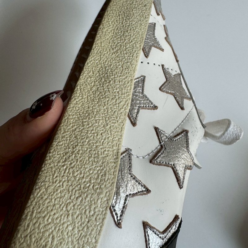 😍日常必買 YSL 聖羅蘭白色星星造型板鞋 37-15