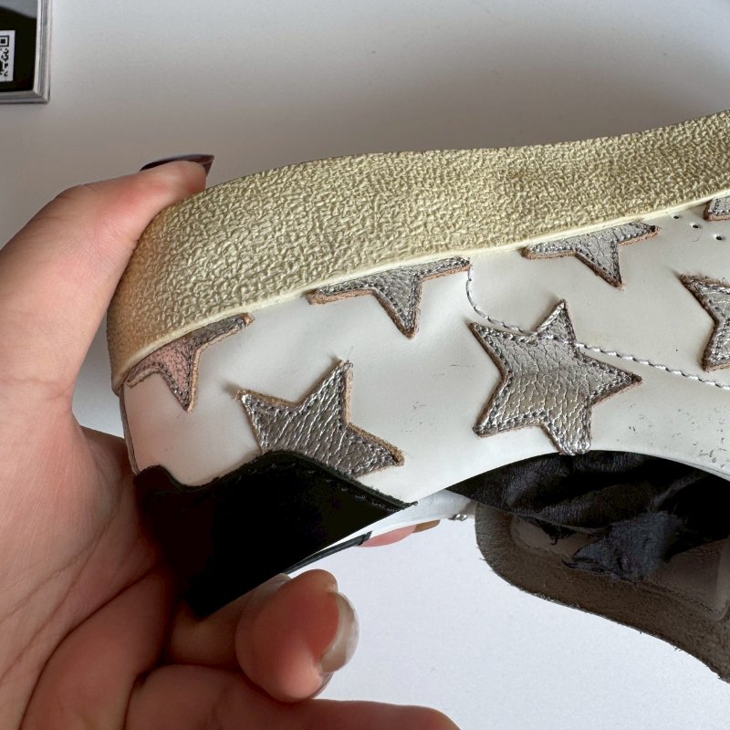 😍日常必買 YSL 聖羅蘭白色星星造型板鞋 37-24