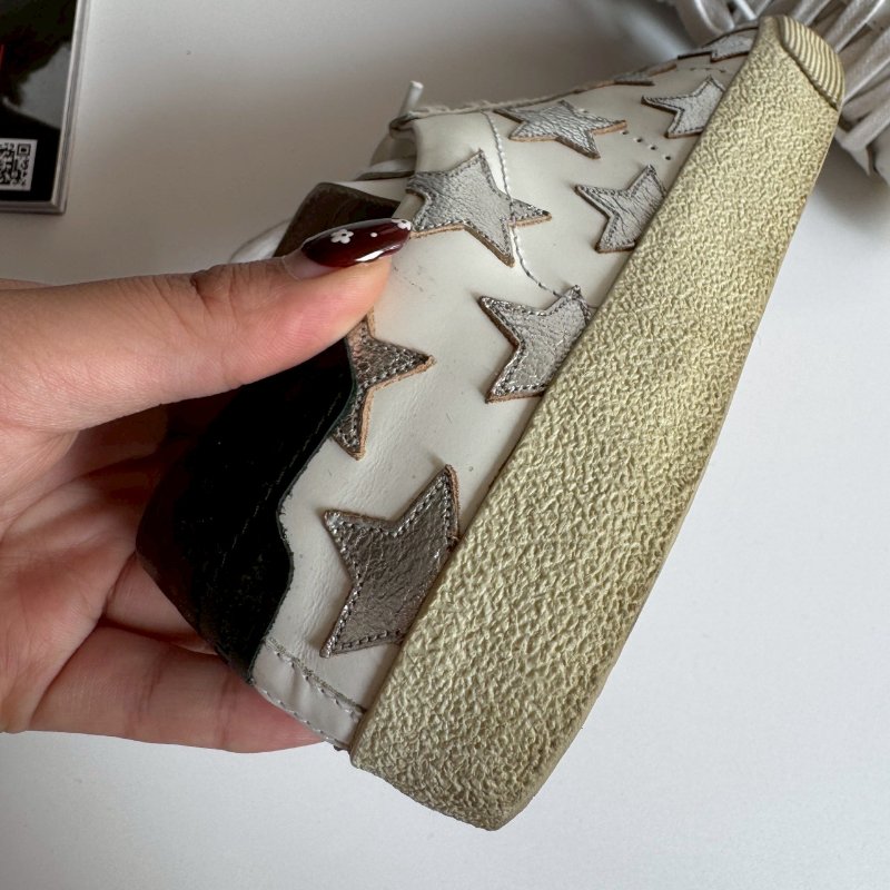 😍日常必買 YSL 聖羅蘭白色星星造型板鞋 37-26