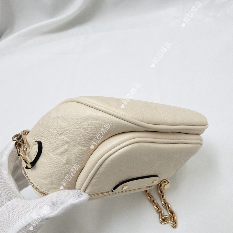 莉亞精品♡ Lv Mini Bumbag奶白色 二手美包-10