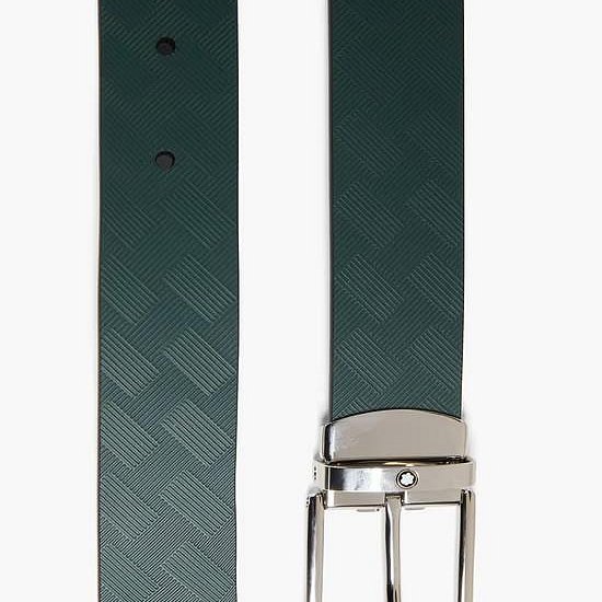 💎Han's house精品服飾💎MONTBLANC 萬寶龍 雙面 皮帶 寬3.5CN 現貨 可自行剪短 原價11100-4