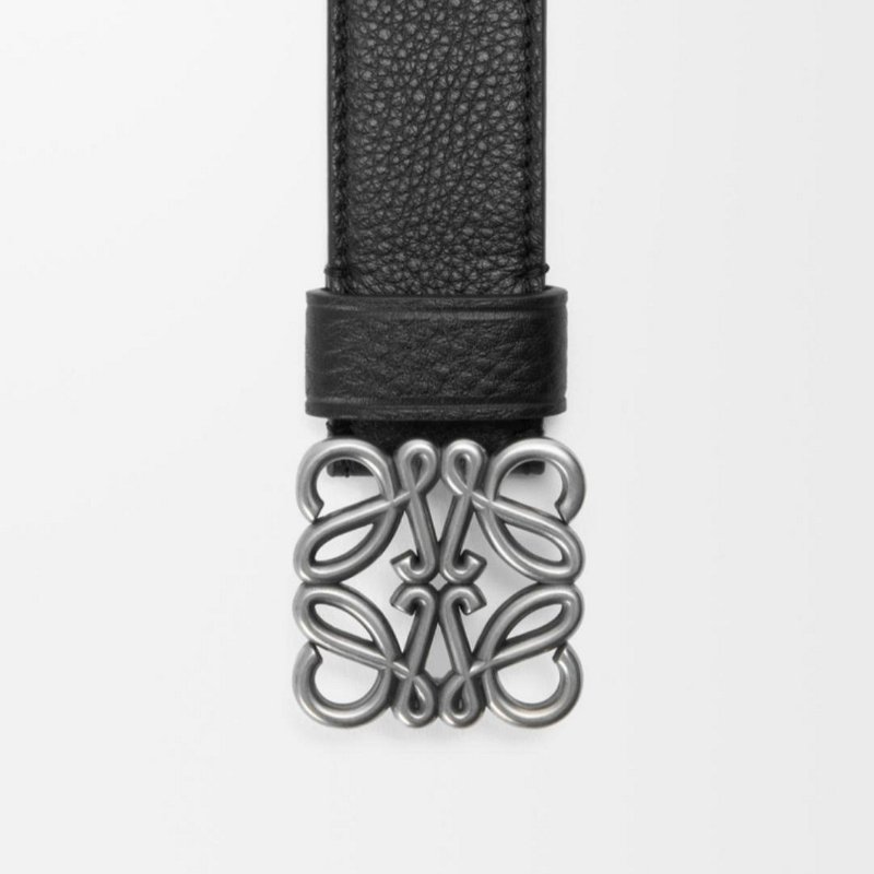 💎Han's house精品服飾💎 LOEWE Anagram 小牛皮 寬4CM 皮帶 現貨 100 ~ 120 原價24000-4