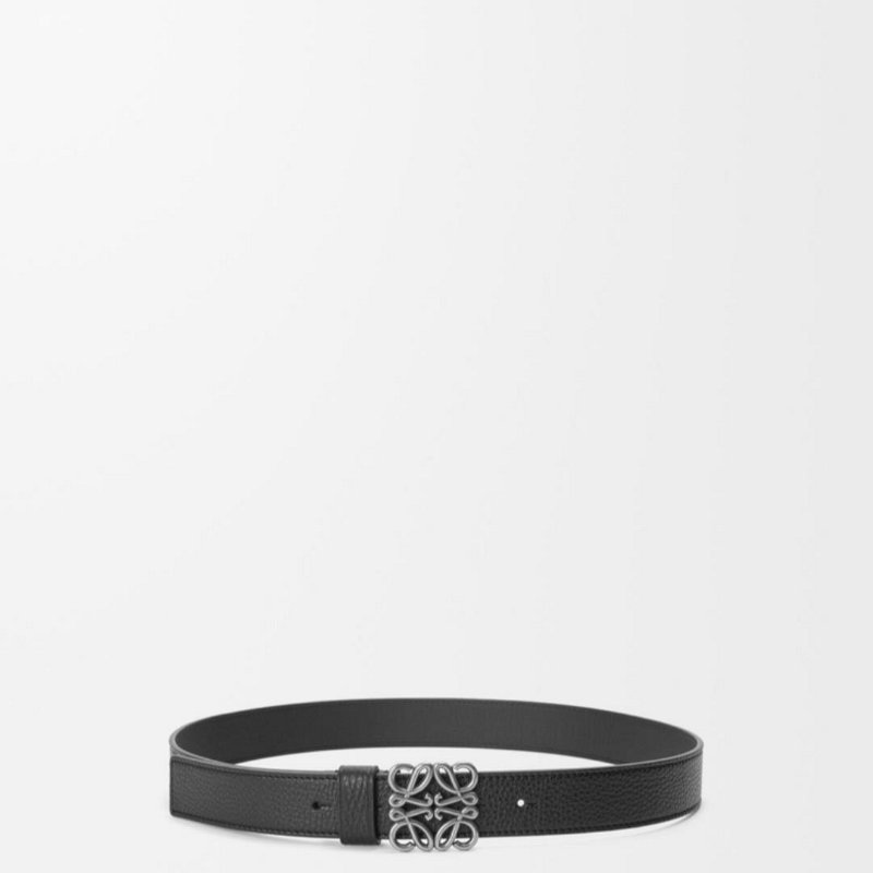 💎Han's house精品服飾💎 LOEWE Anagram 小牛皮 寬4CM 皮帶 現貨 100 ~ 120 原價24000-6