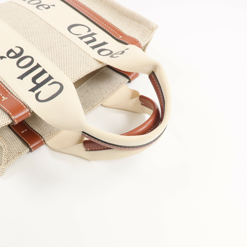 Chloe 帆布Woody Small Tote Bag手挽袋-4