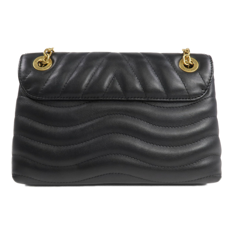 LOUIS VUITTON 牛皮皮革New Wave Chain Bag MM金扣鏈帶肩背袋-1
