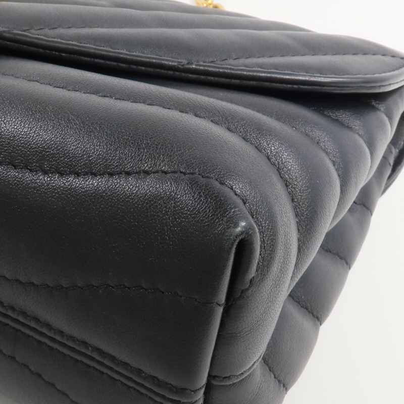 LOUIS VUITTON 牛皮皮革New Wave Chain Bag MM金扣鏈帶肩背袋-5