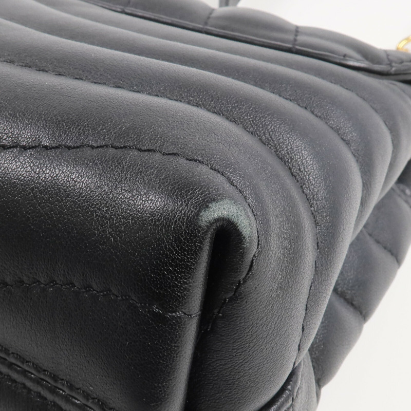 LOUIS VUITTON 牛皮皮革New Wave Chain Bag MM金扣鏈帶肩背袋-7