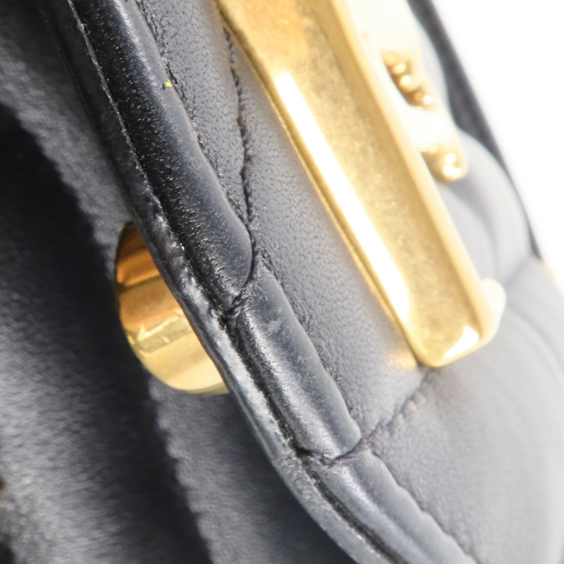 LOUIS VUITTON 牛皮皮革New Wave Chain Bag MM金扣鏈帶肩背袋-15