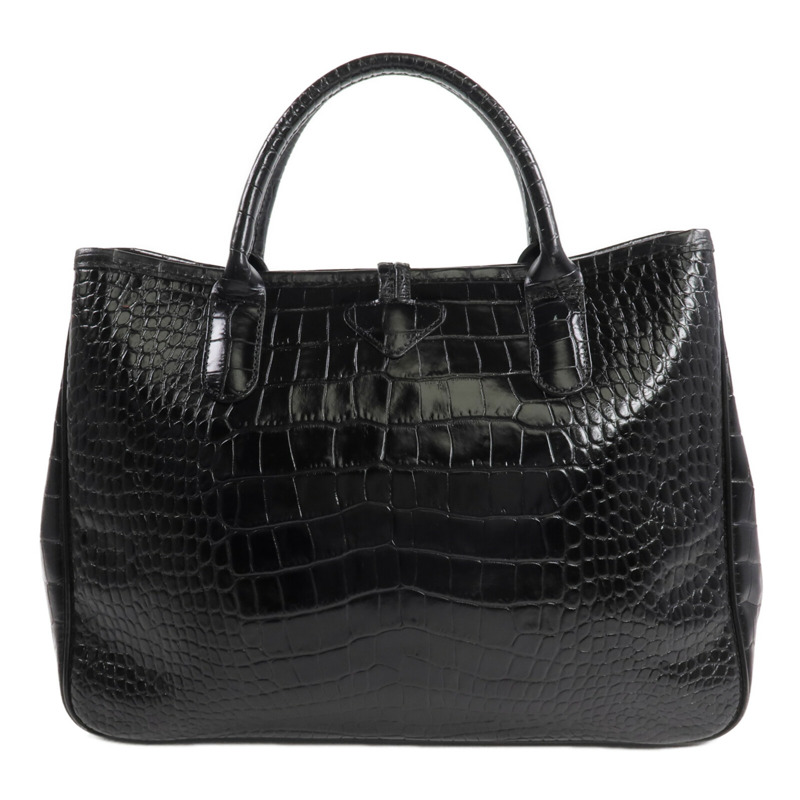 Longchamp 牛皮皮革Handbag金扣手挽袋-1