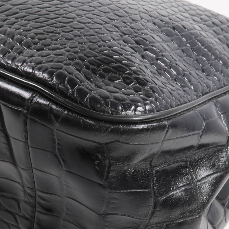 Longchamp 牛皮皮革Handbag金扣手挽袋-7