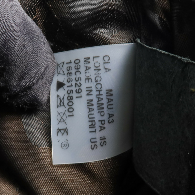 Longchamp 牛皮皮革Handbag金扣手挽袋-15