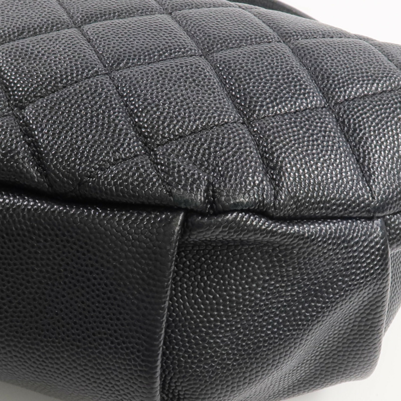 CHANEL 牛皮皮革Filigree Waist Bag金扣腰包-7