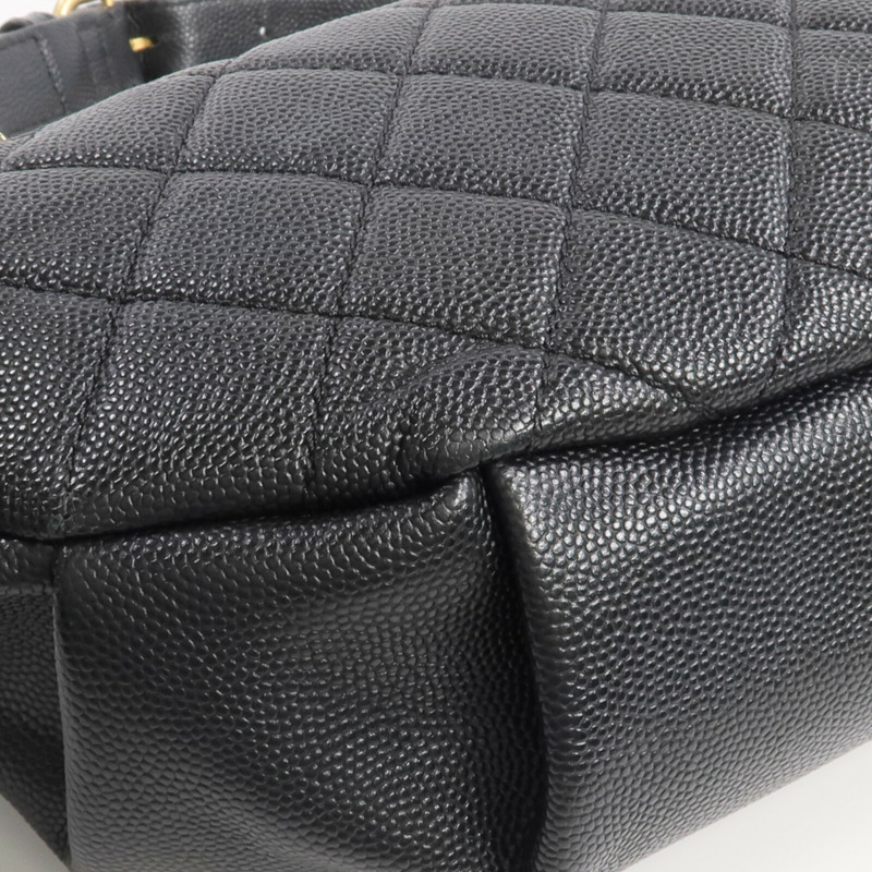 CHANEL 牛皮皮革Filigree Waist Bag金扣腰包-8