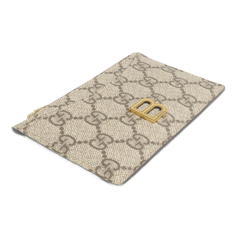 GUCCI 塗層帆布Gucci x Balenciaga Card Case金扣卡片套-3