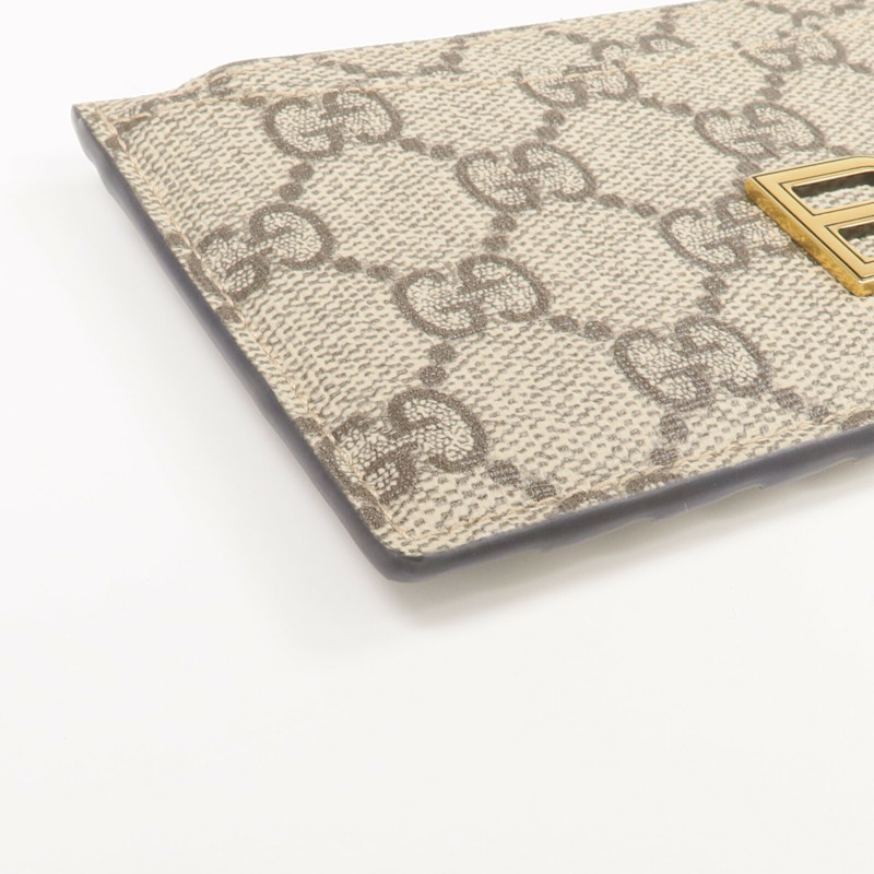 GUCCI 塗層帆布Gucci x Balenciaga Card Case金扣卡片套-7