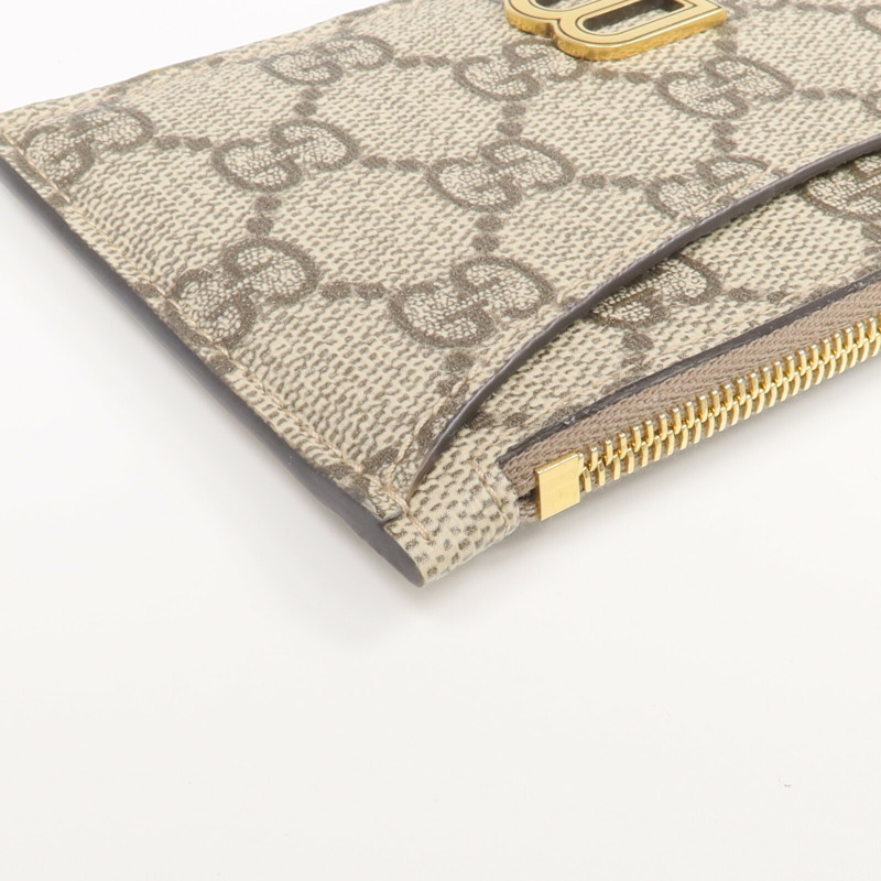 GUCCI 塗層帆布Gucci x Balenciaga Card Case金扣卡片套-8