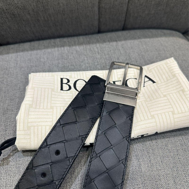 💎Han's house精品服飾💎BOTTEGA VENETA BV 雙面用 編織 皮帶 真皮 意大利製 寬3.5cm 現貨100 原價24800-2