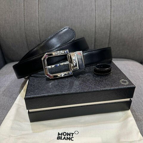 💎Han's house精品服飾💎MONTBLANC 萬寶龍 雙面用 皮帶 寬3CM 可自行剪短 原價11100