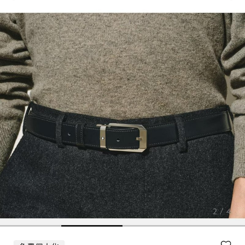 💎Han's house精品服飾💎MONTBLANC 萬寶龍 雙面用 皮帶 寬3CM 可自行剪短 原價11100-6