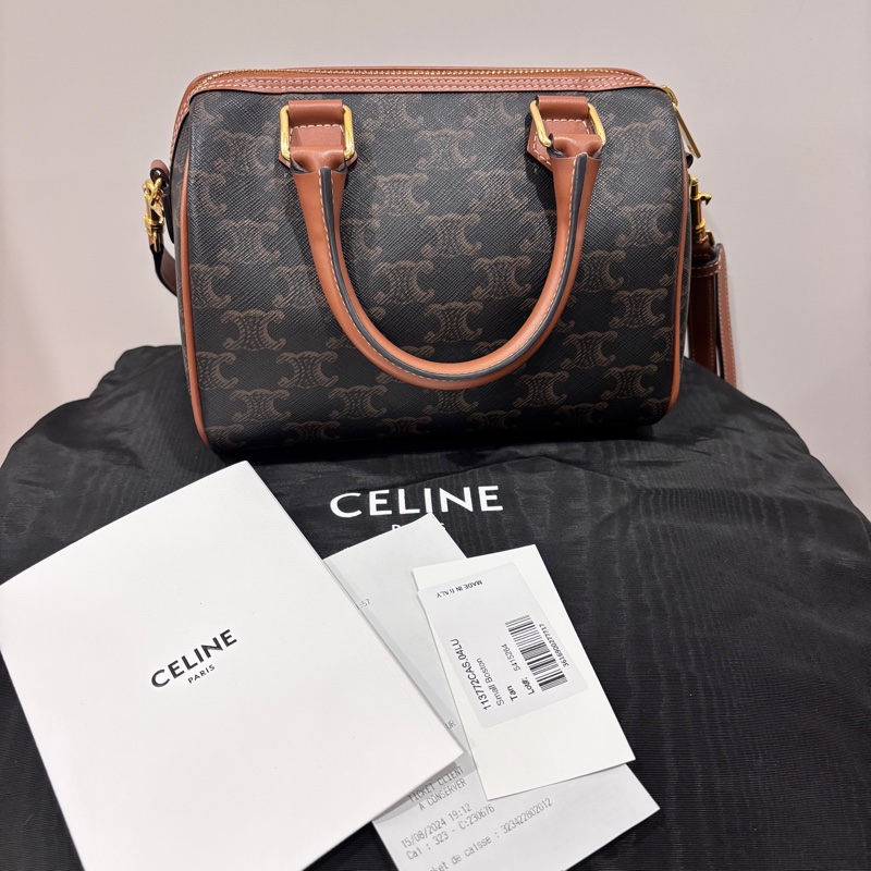 Celine 波士頓斜背手提兩用包-4