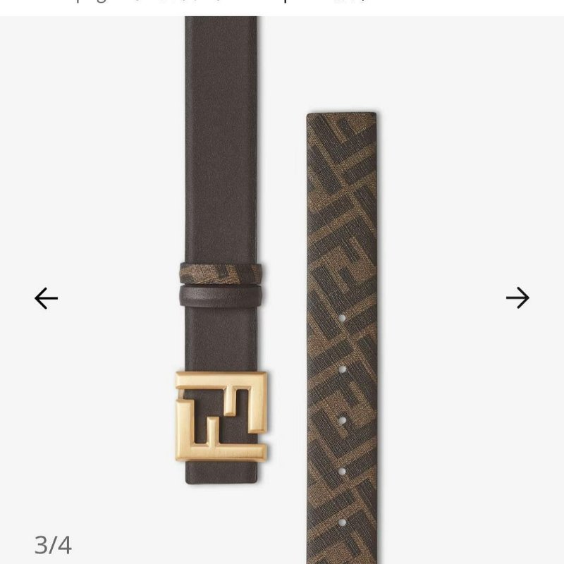 💎Han's house精品服飾💎Fendi 芬迪 雙面用 皮帶 寬 3.5 CM 原價17800-4