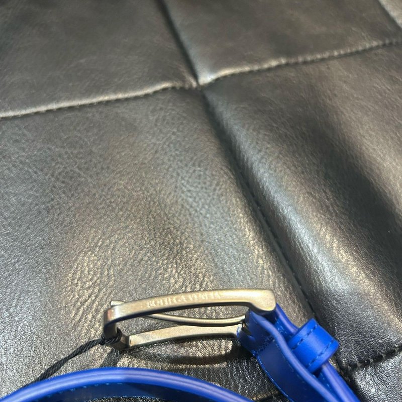 💎Han's house精品服飾💎 BOTTEGA VENETA BV 藍 編織 皮帶 真皮 寬3cm 原價20800-2