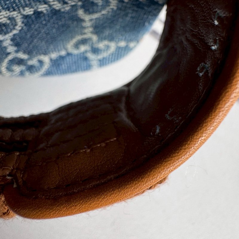 ❤️‍🔥不能沒這雙❤️‍🔥GUCCI 牛仔布綁帶厚底涼鞋-3