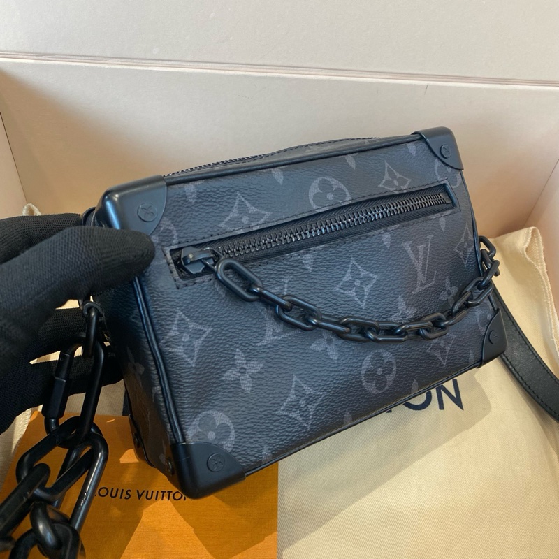 Louis Vuitton Soft Trunk 老花黑色 黑武士盒子包 編碼款-5