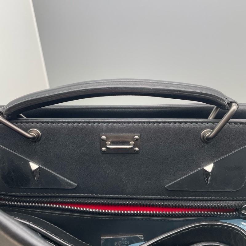 98新FENDI/芬迪 小惡魔 peekaboo 全皮男士公文包 尺寸:37✖️28✖️cm 附件: 塵袋 肩帶 (-9