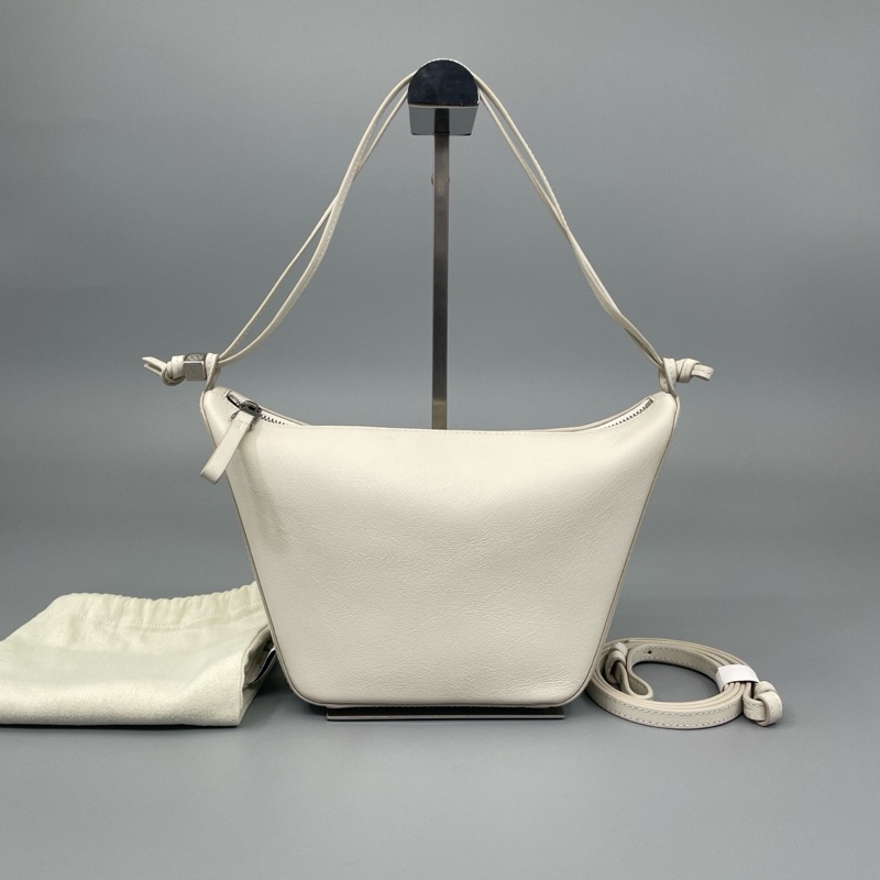 Loewe 羅意威 Hammock 吊床包 小號 白色-0