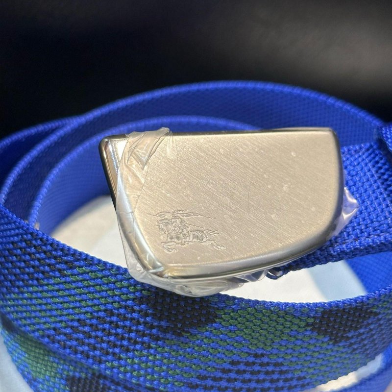 💎Han's house精品服飾💎 Burberry 戰馬 格紋 皮帶 寬3.5CM-1