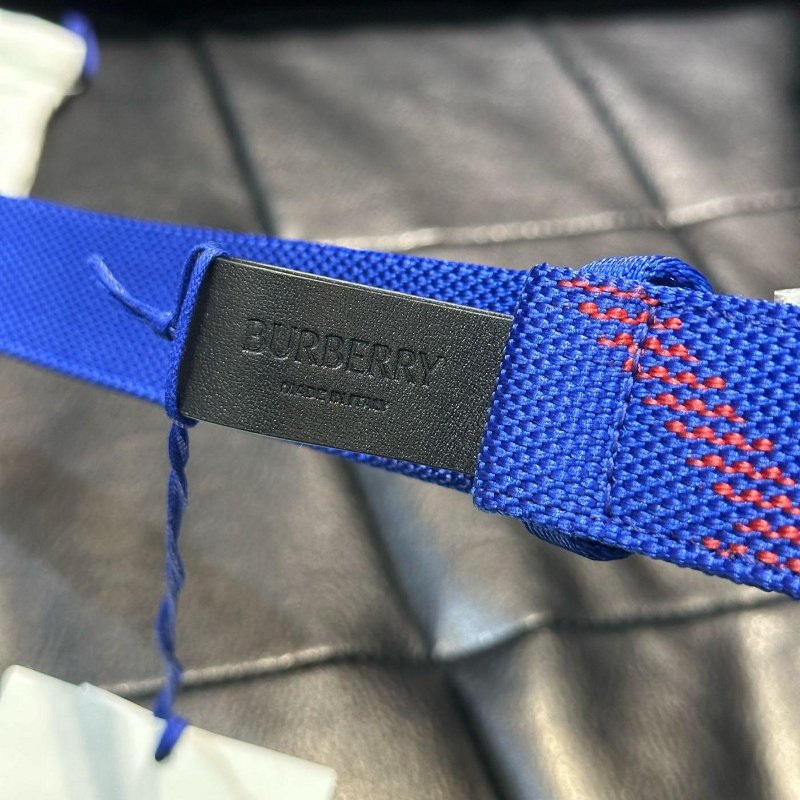 💎Han's house精品服飾💎 Burberry 戰馬 格紋 皮帶 寬3.5CM-4