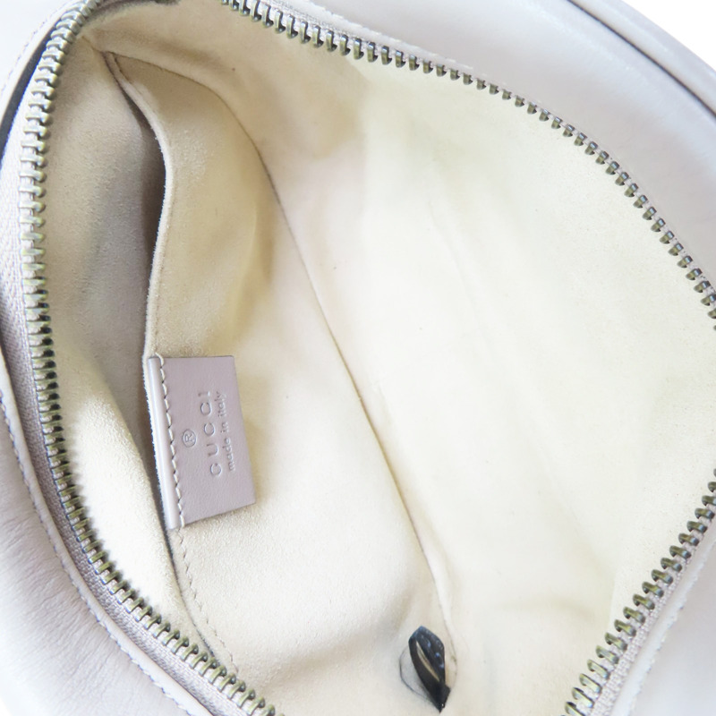 裸色 牛皮 GG Marmont Mini 肩背包【GUCCI 古馳】 448065-4