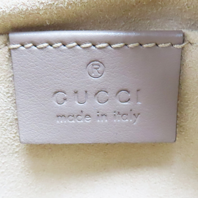 裸色 牛皮 GG Marmont Mini 肩背包【GUCCI 古馳】 448065-6