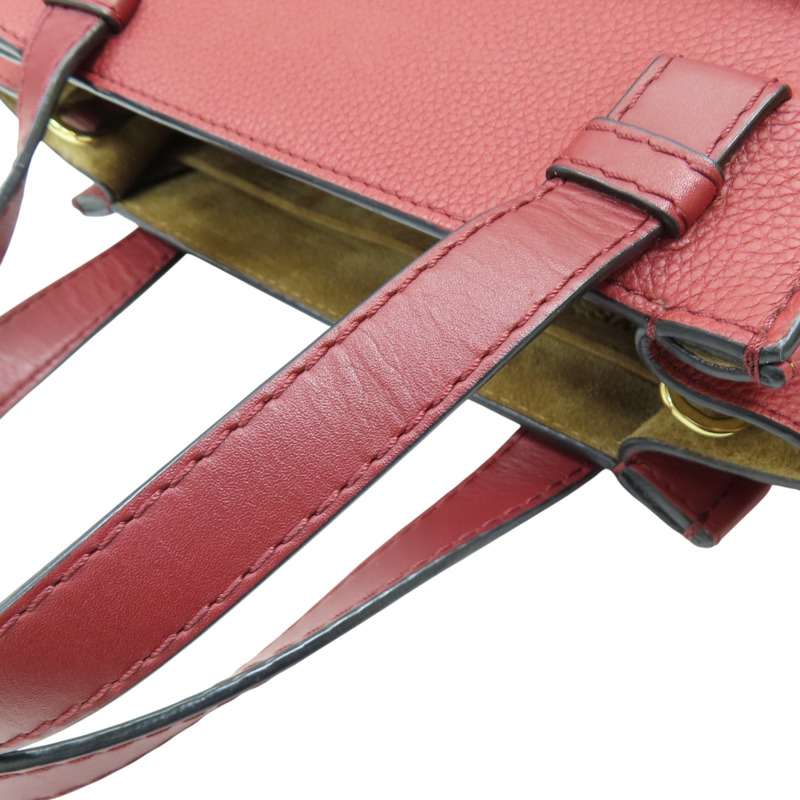 紅色 牛皮 Gate 兩用包【LOEWE 羅威】 321.12.Z99-17