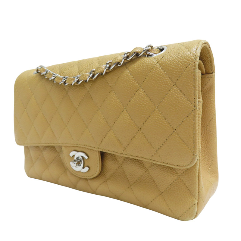 駝色 菱格紋 荔枝牛皮 Coco25 鍊帶 肩背包【CHANEL 香奈兒】 A01112-2