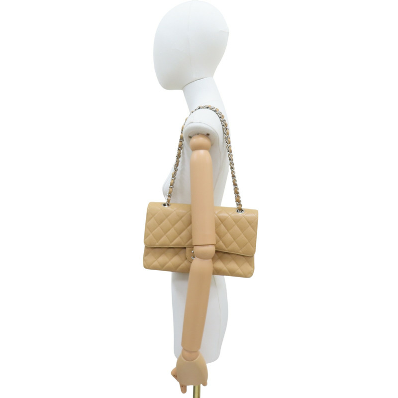 駝色 菱格紋 荔枝牛皮 Coco25 鍊帶 肩背包【CHANEL 香奈兒】 A01112-9