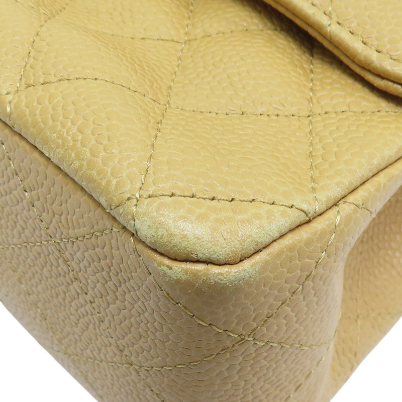 駝色 菱格紋 荔枝牛皮 Coco25 鍊帶 肩背包【CHANEL 香奈兒】 A01112-11