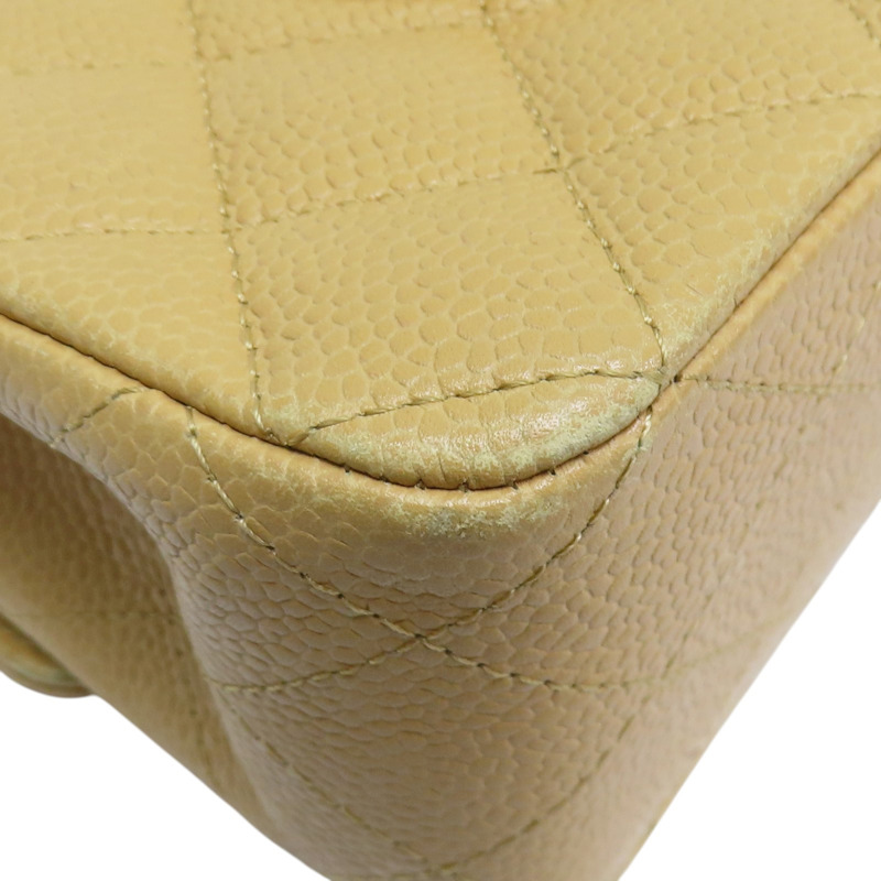 駝色 菱格紋 荔枝牛皮 Coco25 鍊帶 肩背包【CHANEL 香奈兒】 A01112-12