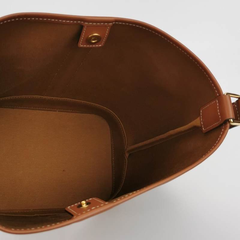 Celine Triomphe Canvas標誌印花牛皮標誌印花斜背包單肩包-6