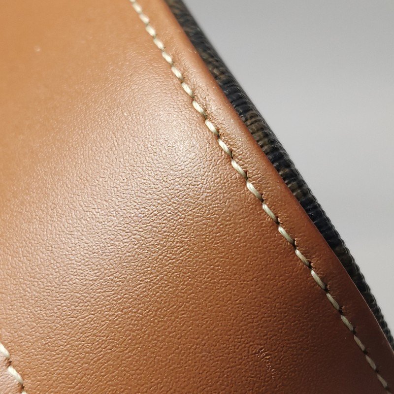 Celine Triomphe Canvas標誌印花牛皮標誌印花斜背包單肩包-15