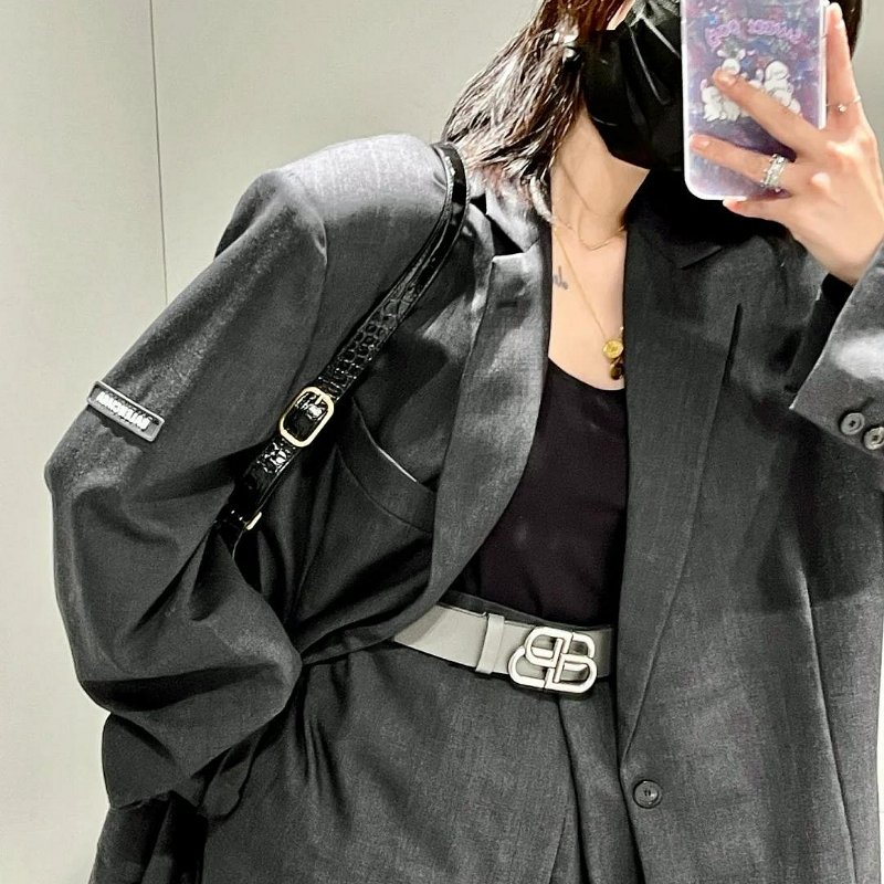 💎Han's house精品服飾💎 Balenciaga 巴黎世家 皮帶 寬 2.5 cm 現貨 85-4