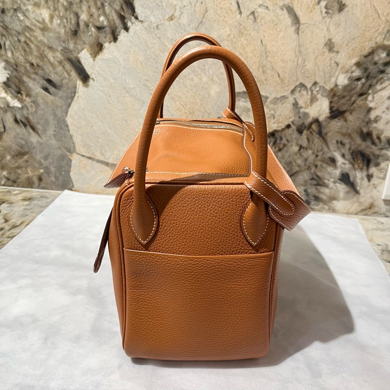 Hermes金棕銀釦Lindy 30-2