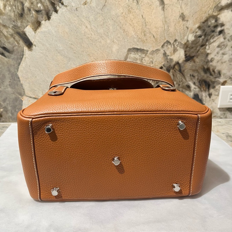 Hermes金棕銀釦Lindy 30-3