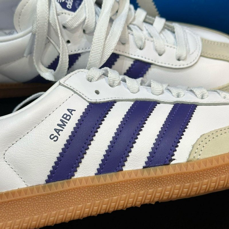 💎Han's house精品服飾💎愛迪達 ADIDAS SAMBA OG 白紫 焦糖 生膠 復古 鞋 IF6514 現貨29-2