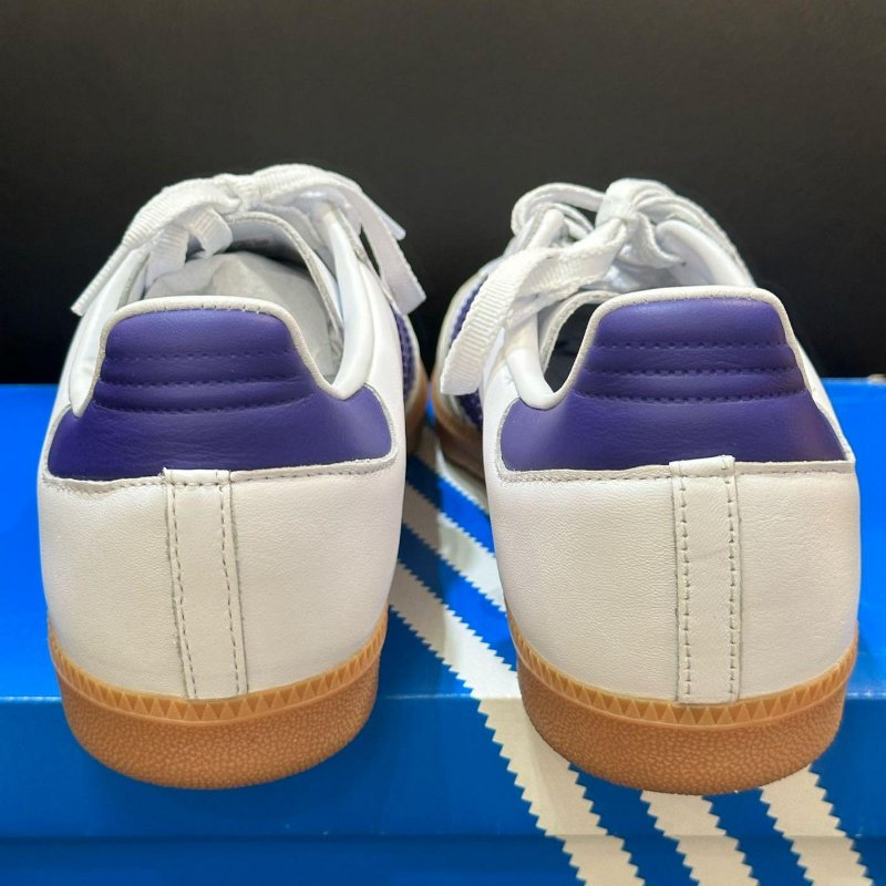 💎Han's house精品服飾💎愛迪達 ADIDAS SAMBA OG 白紫 焦糖 生膠 復古 鞋 IF6514 現貨29-4