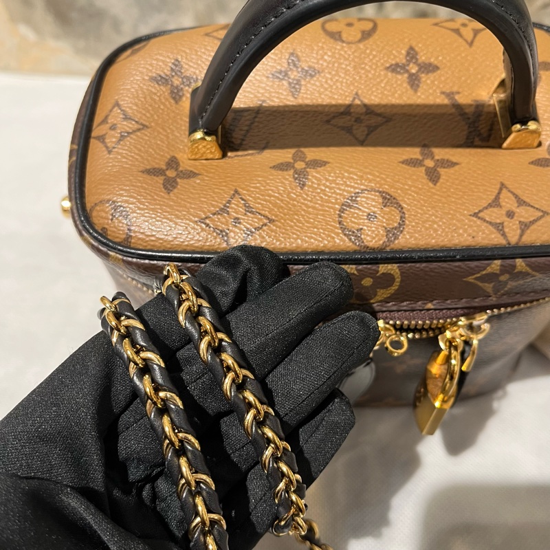 Louis Vuitton 雙拼色Monogram Vanity化妝包-9