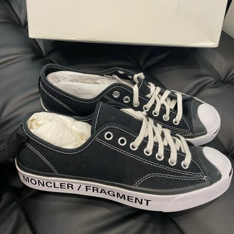💎Han's house精品服飾💎 MONCLER x 藤原浩 三方聯名 帆布鞋 現貨 UK 7